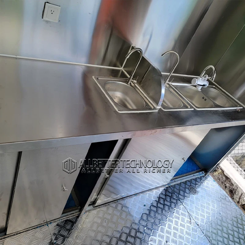 Fully Equipped Mobile Kitchen Bbq Food Truck Shop Restaurant Pizza Lemonade Big Shipping Container Food Trailer For Sale