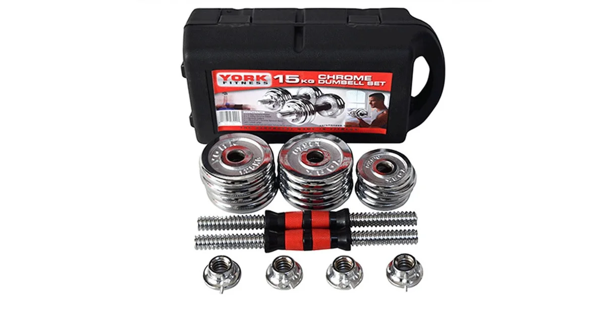 50KG Dumbbell Set For Body Building Weight Gym And Home Using