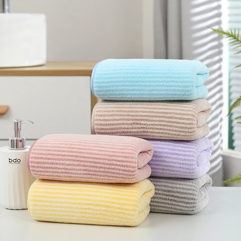 The factory wholesale Hotel Luxury microfiber bath towels Custom LOGO coral fleece bath towel set custom face towels
