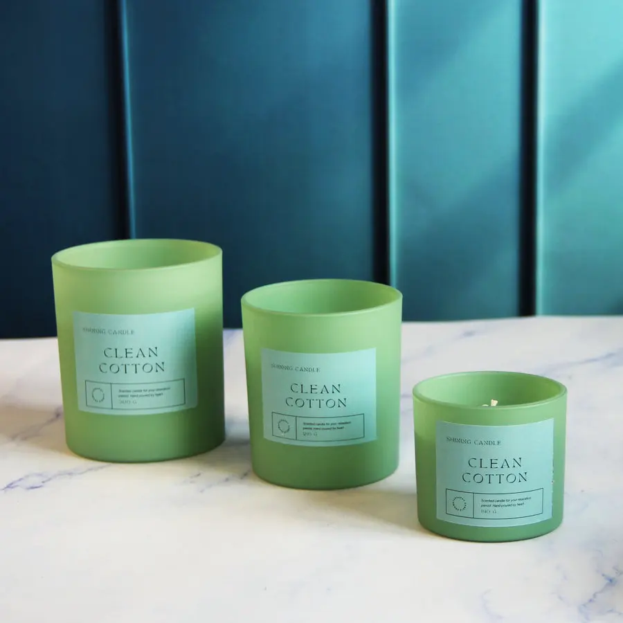 Factory Oem Spa And Aroma Large Candle Soy Wax Safely Releases Scents Matte Glass Jars Luxury Scented Candles With Box