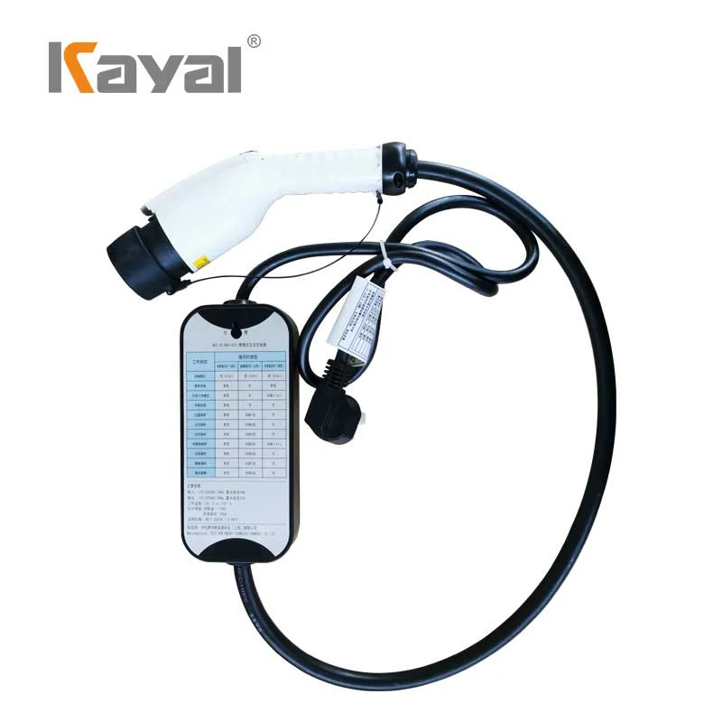 KAYAL 7kw evse ac charger stations type2 to gb/t adapter ev charging station ce home use