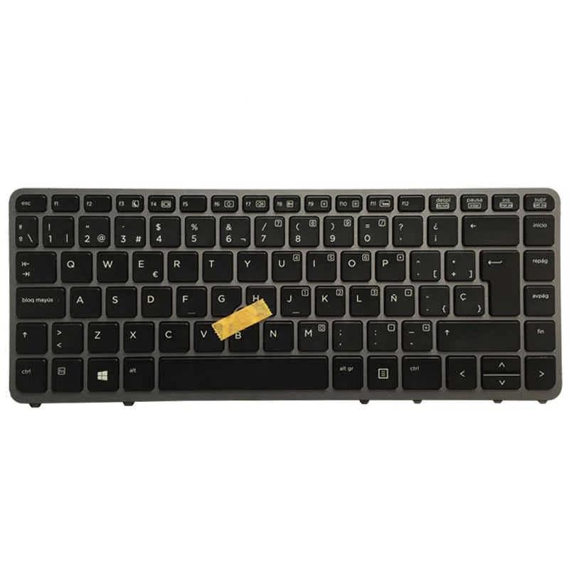 Клавиатура Mildtrans с испанской раскладкой для ноутбука HP Elitebook 840 G1 850 G1 840 G2 850 G2