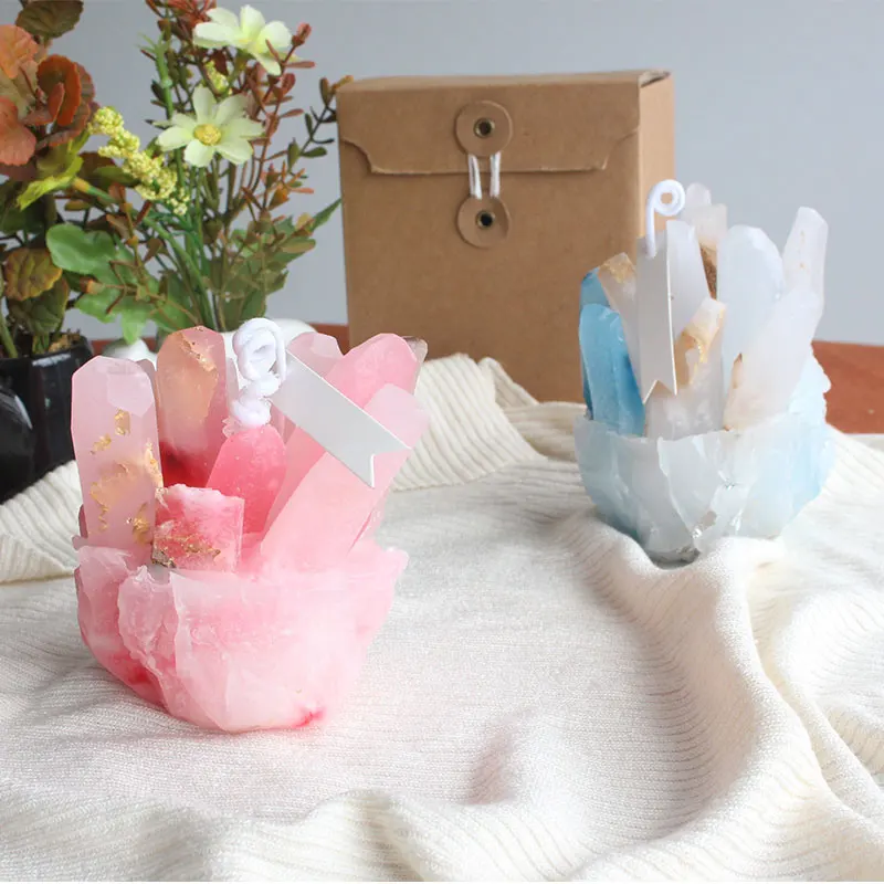 EVEN Novelty Shape Aesthetic Crystal Candle Luxury Customized Handmade Scented Candles Europe design