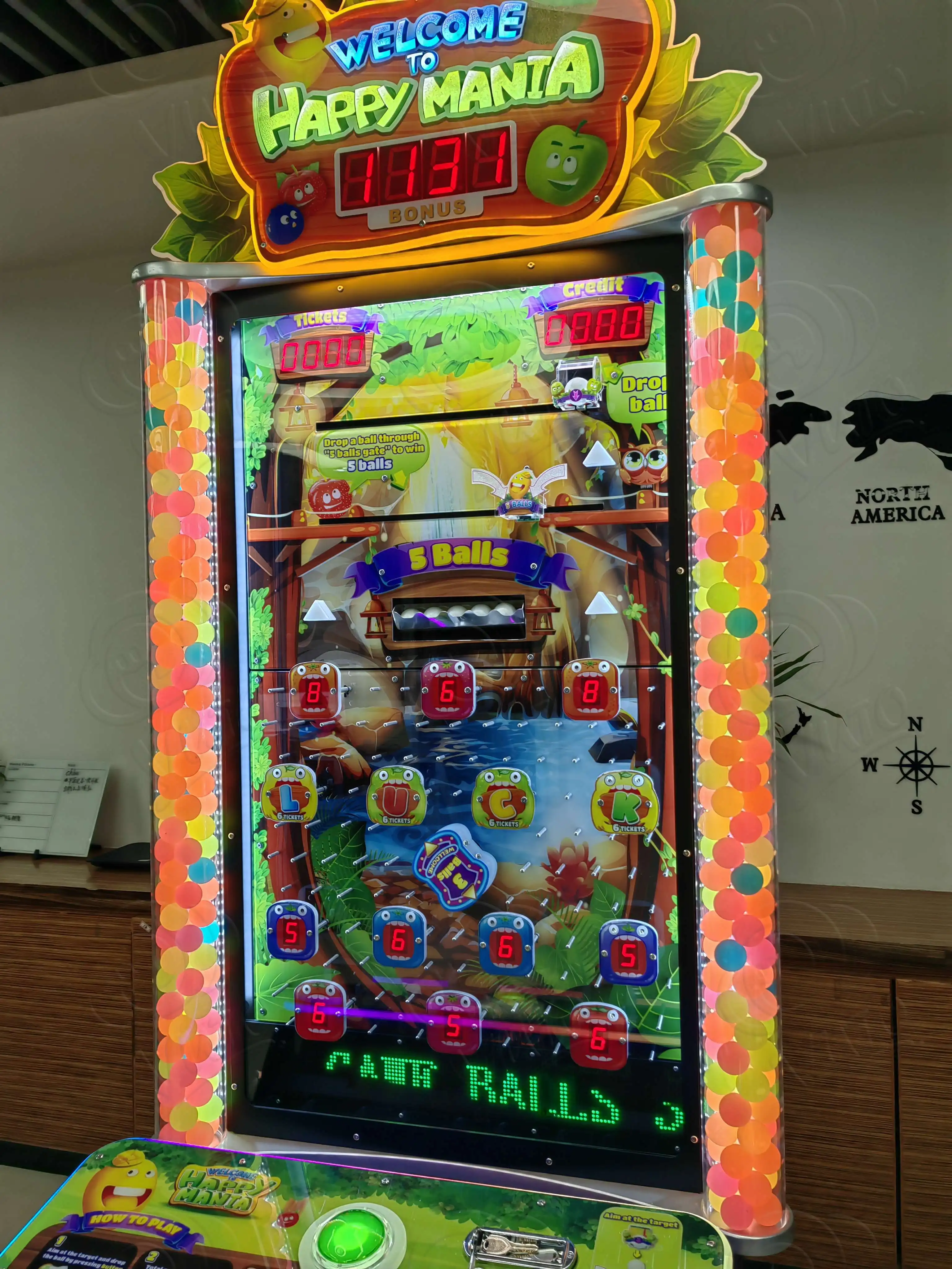 Most popular Happy Mania Redemption Video Game Machine Made In China|Best Price Ticket Redemption Games For Sale