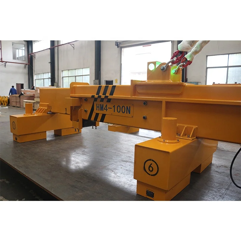 Industrial special telescopic beam electro-permanent magnetic lifter electric lifting magnet for steel plate