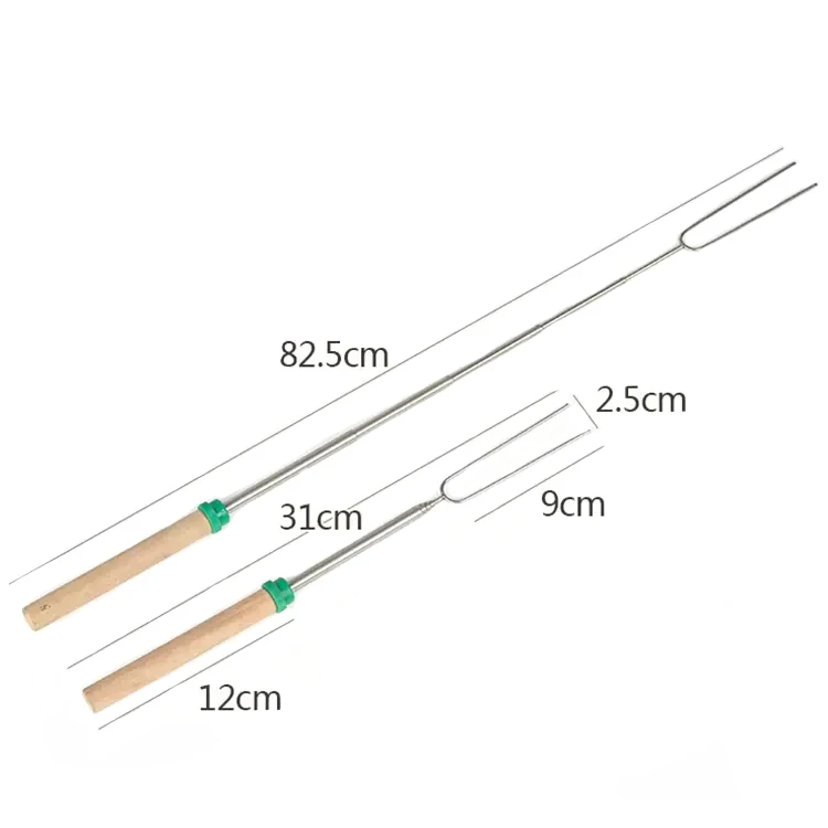 Marshmallow Roasting Sticks Telescoping Rotating Smores Skewers for Campfire Fire Pit Cooking