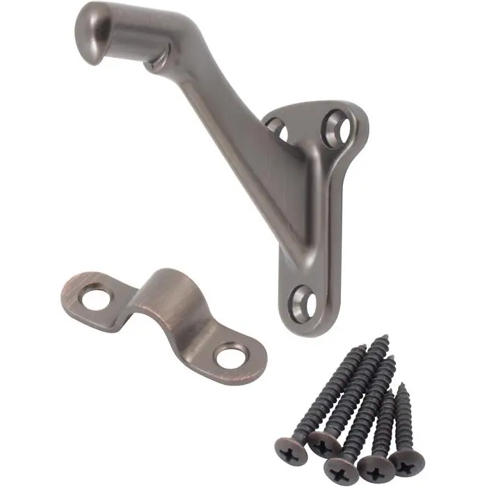 Handrail bracket heavy duty stair wall mounted brass handrail bracket zinc alloy handrail fittings bracket