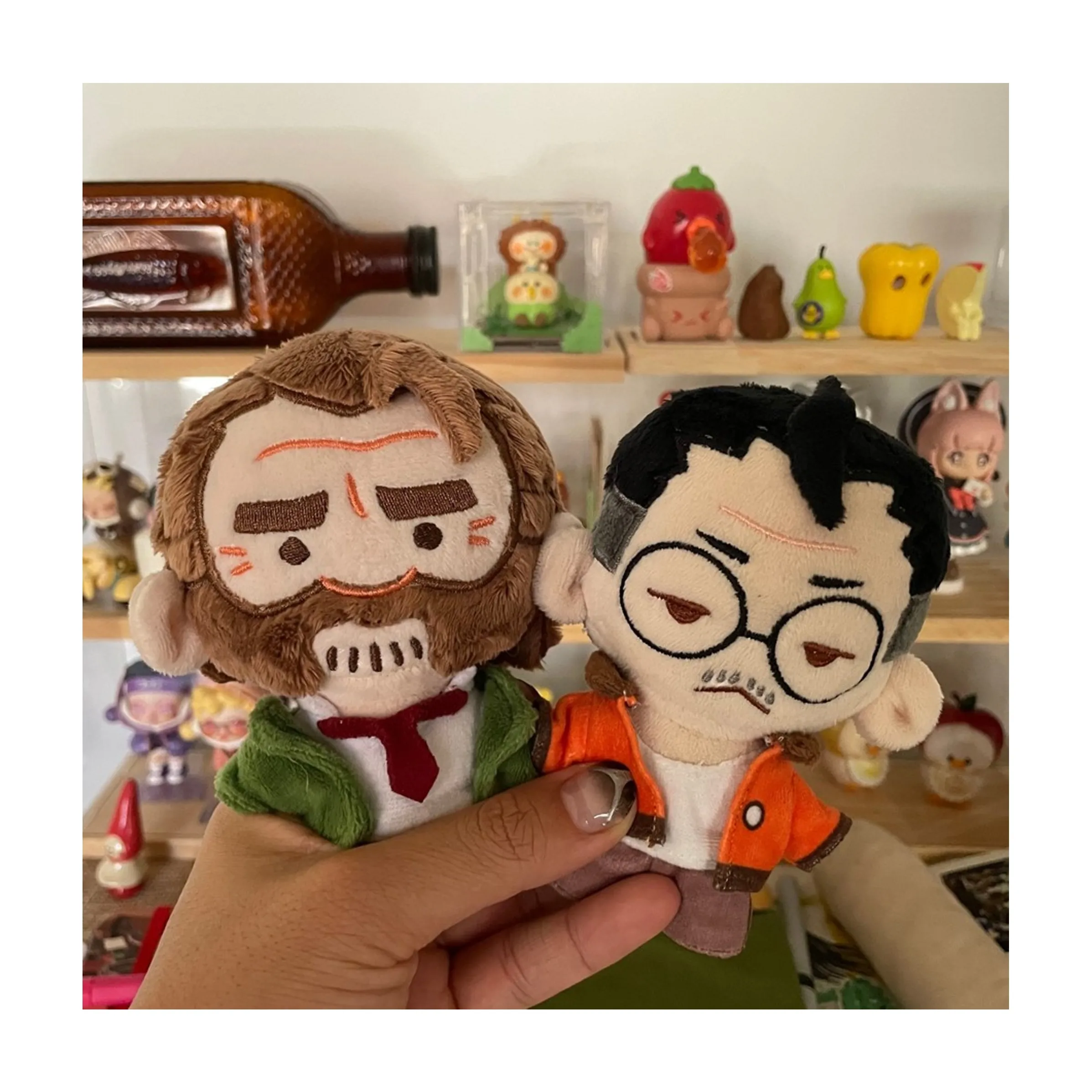 Manufacturer customizes fashionable Forest Adventure Plushies design Garden Party  Custom plush Keychain 5cm Cotton Doll Pendant