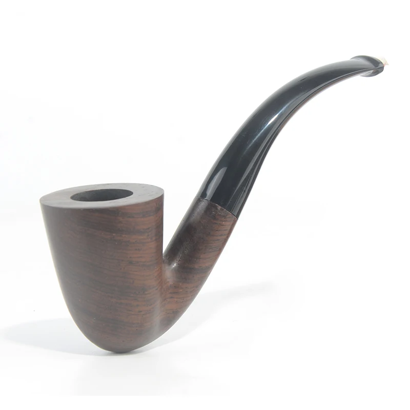 Tobacco Smoking Ebony Wood Smooth Finished 9mm Filter Olive Series Pipe Shape #ALW Special Offer Free Shipping