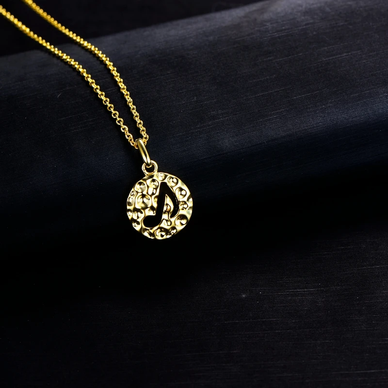 New Arrival 925 Sterling Silver Pendant  Necklace High Quality  Music symbol necklace For Women Girls