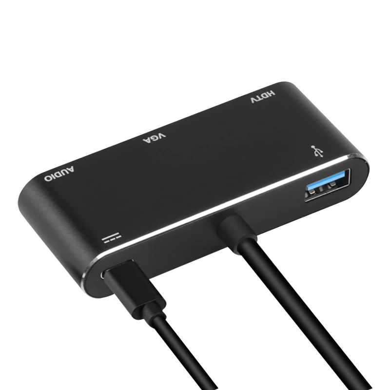 1080P Converter  USB-C to HD-MI TV Media VGA 2K Adapter 3.1 Type C to TV Cable