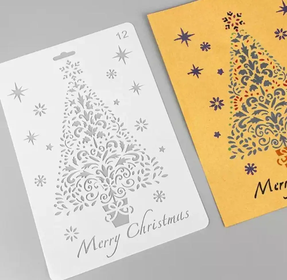 
DIY painting craft art template ,reusable plastic stencil for scrapbooking embossing stamping album card 