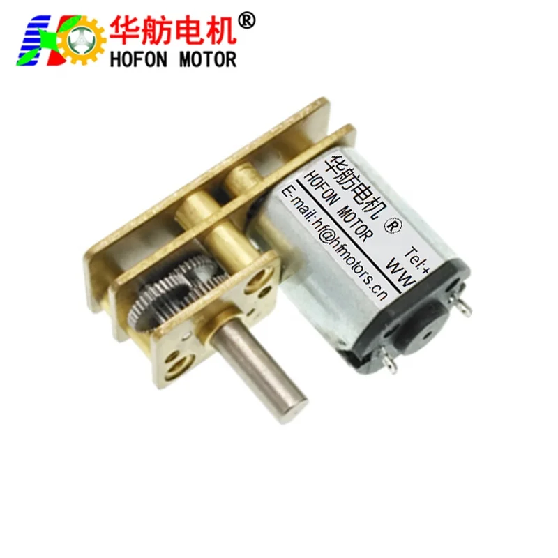 Hofon hot sale GM1024-N10 high torque 3V 5V 6V 12V mini small permanent magnet DC Metal Gear Motor With Gear Box For Smart Home