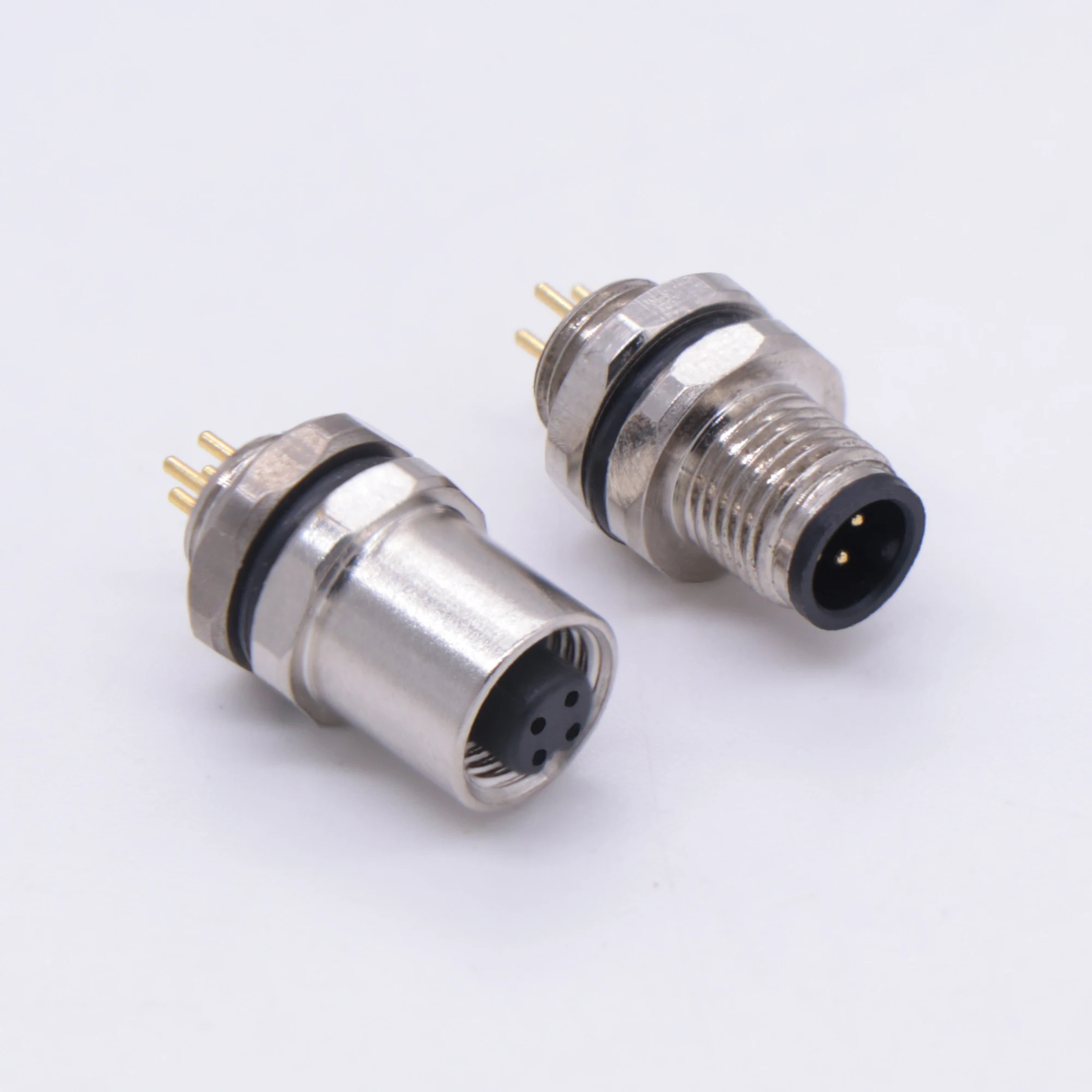 ip67 pcb connector 4pin m5 waterproof connector m5 modules with bearing and fast connector
