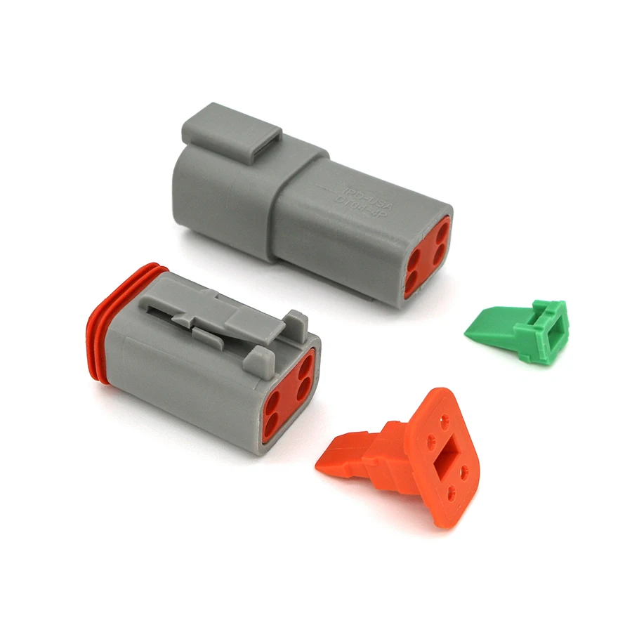 high performance Deutsch DT series 2/3/4/6/8/12P Automotive waterproof connector aseismic terminal plug DT04-2P/DT06-2S