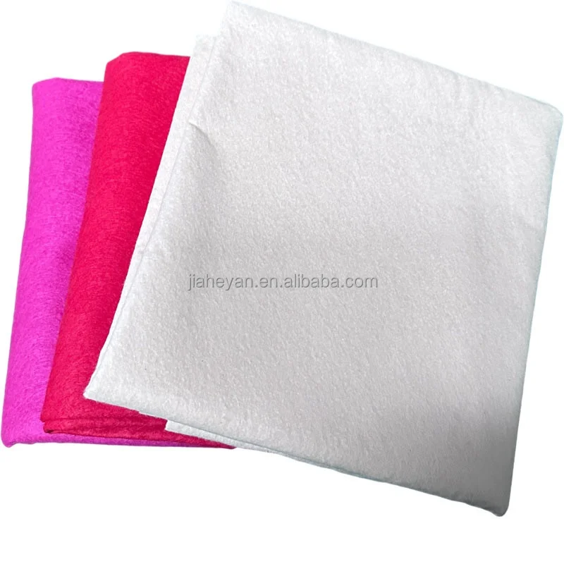 Eco-friendly polyester felt fabric different thickness 1mm 2mm 3mm 4mm 5mm wool felt sheet in roll or pieces sheet size