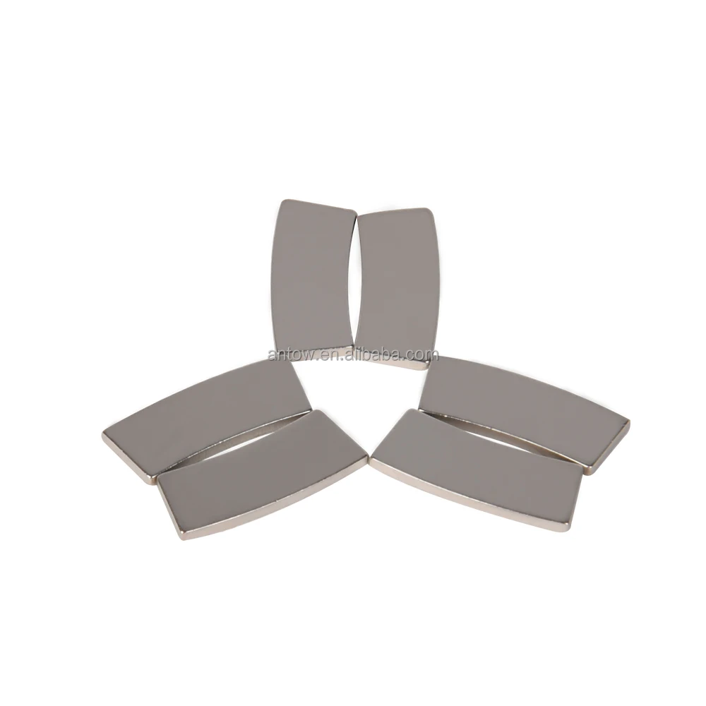 China Manufacturer Supply High Temperature Bar Magnet Neodymium N35SH N52SH Permanent Strongest Rotor Arc NdFeB Magnet