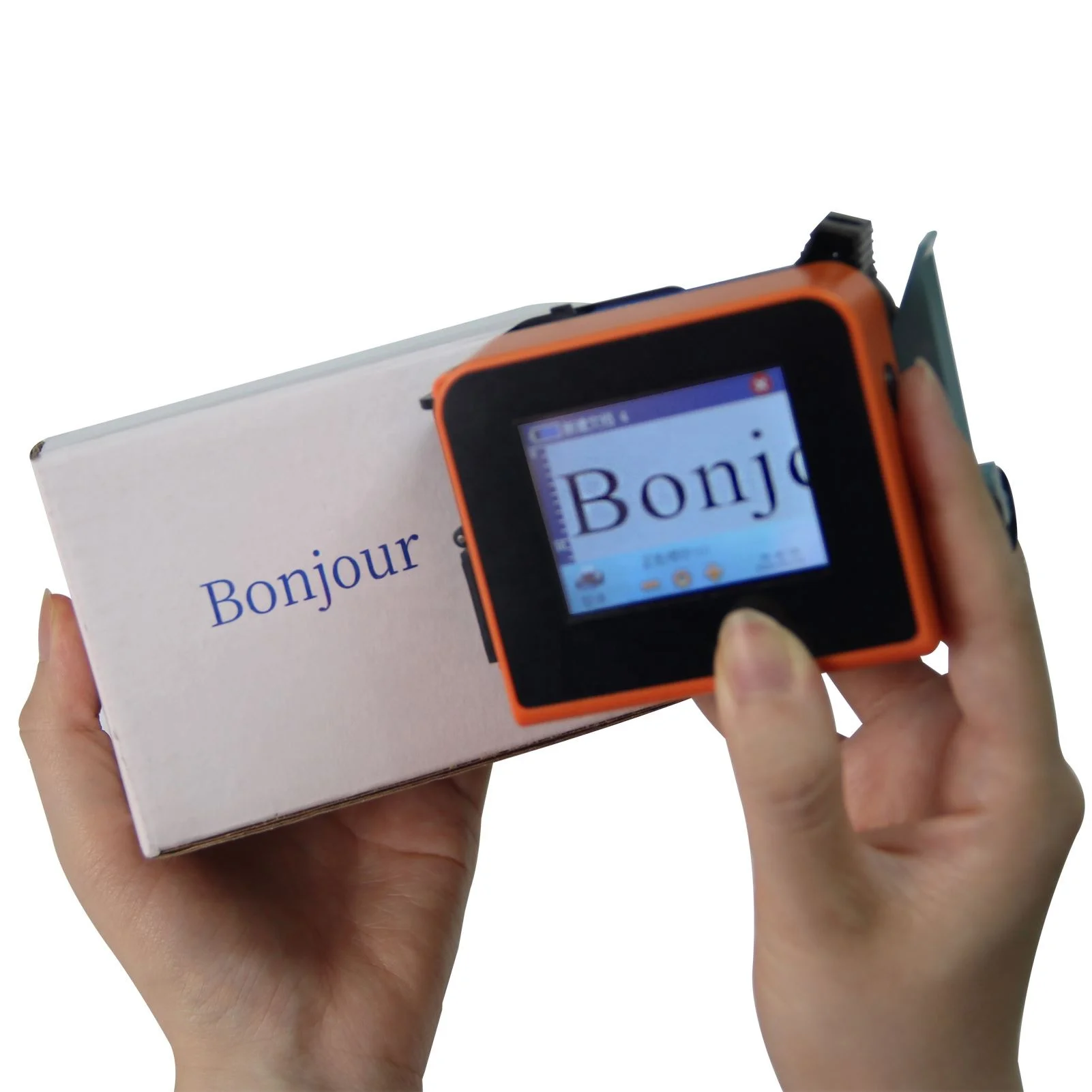 12.7 Mm 25.4 Mm Plastic Bag Corrugated Box Multi Language Small Smart Mini Logo Printing Machine