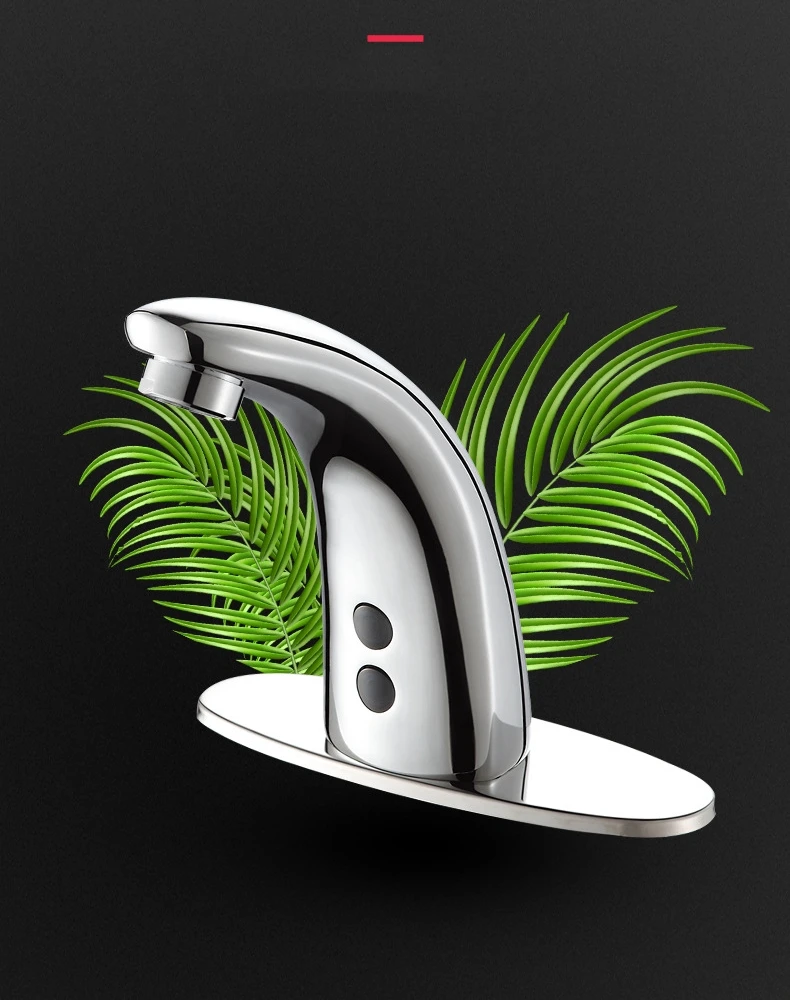 Bathroom Cold And Hot Sensor Tap Automatic Sensor Faucet Touchless Electronic Water Tap Hand Free Cold Hot Mixer