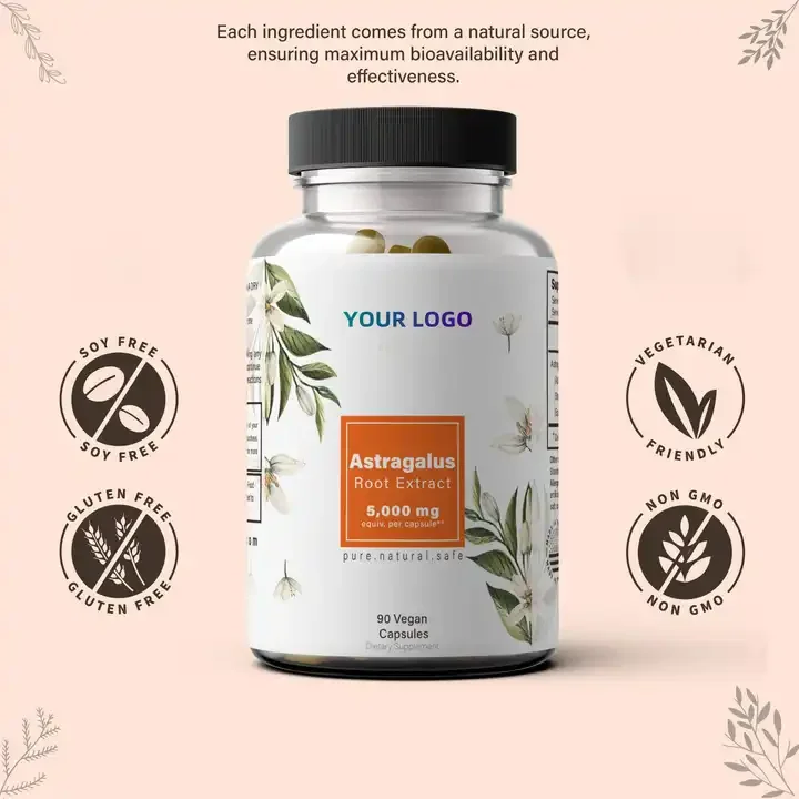 Astragalus Root Extract Powder Capsule Hot sales immune support and blood sugar balance Astragalus Root Extract Powder Capsule