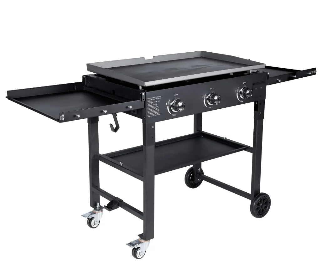 Commercial Outdoor 4 Burner Flat Top Teppanyaki Griddle Gas Teppanyaki Grill Table on Sale Teppanyaki Plate for Grill