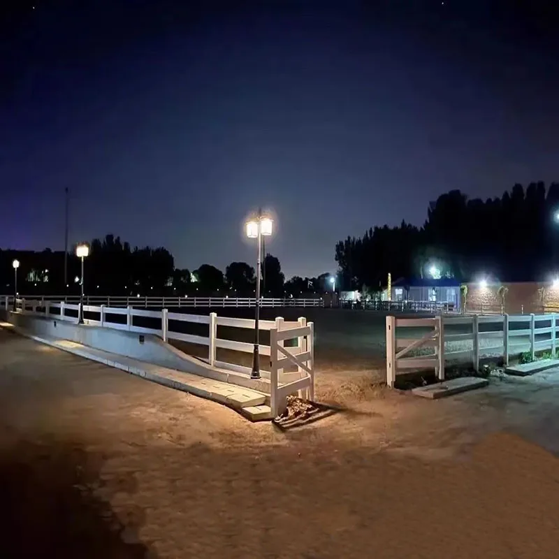 Easily Assembled UV Resistant 3 Rail plastic Vinyl PVC Horse Fence ,Cheap PVC Plastic Vinyl Coated Ranch Paddock Horse Fencing