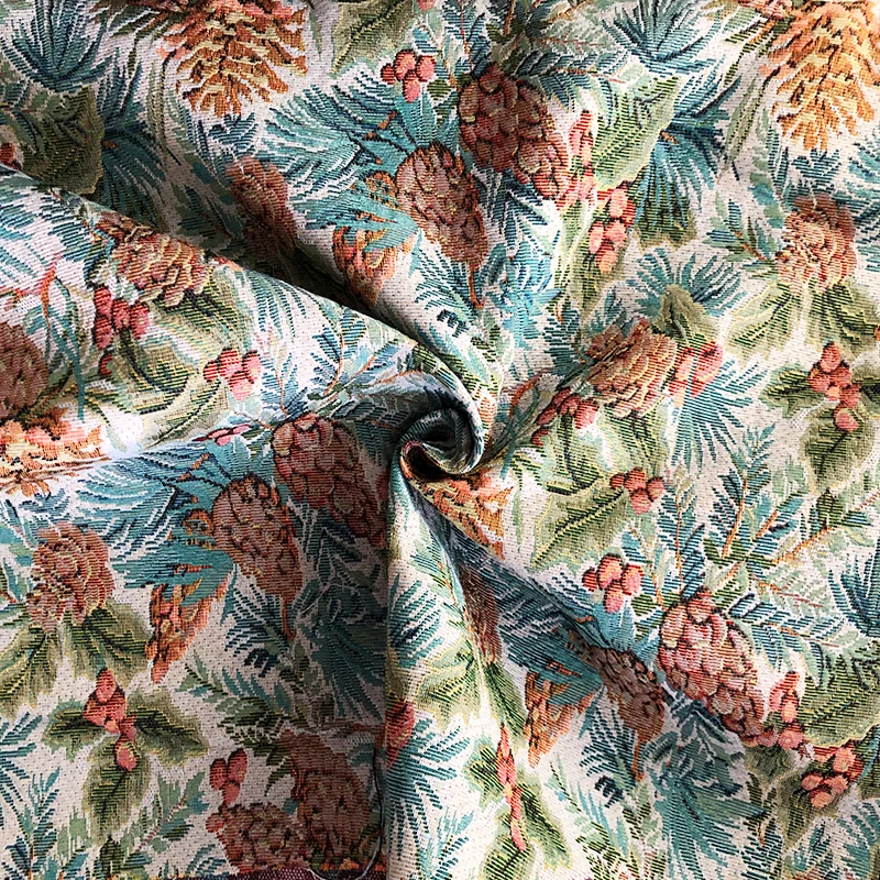 Wholesale cotton flower jacquard tapestry fabric manufacturer turkey