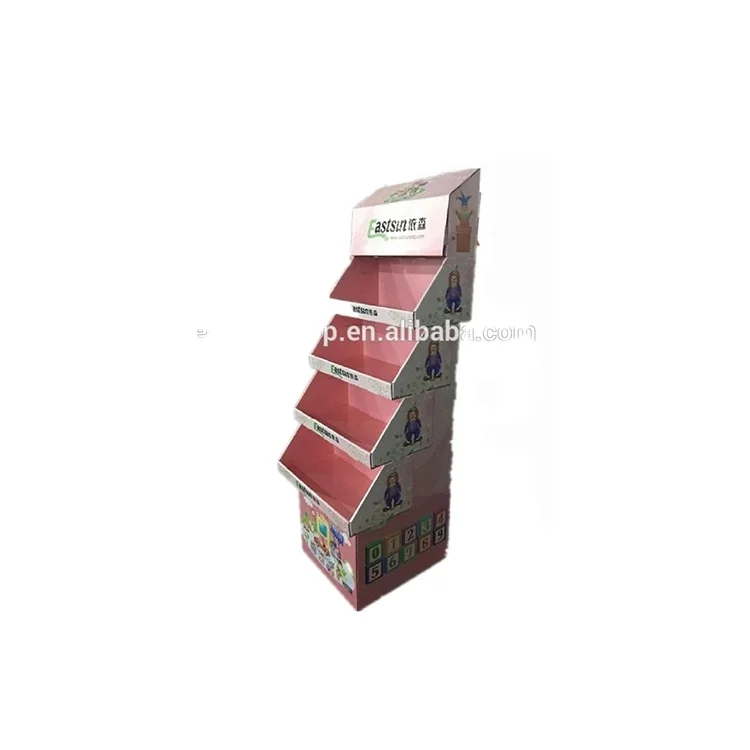 
Promotion Customized Corrugated Floor Cardboard Display Stand 