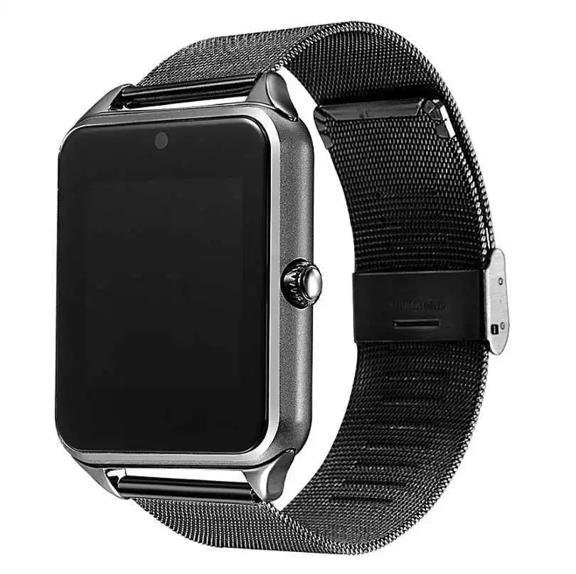 Smart Touch Screen watch Sport Music Call Camera Multi function Steel strap Smartwatch Clock Women Smart watch men Z60