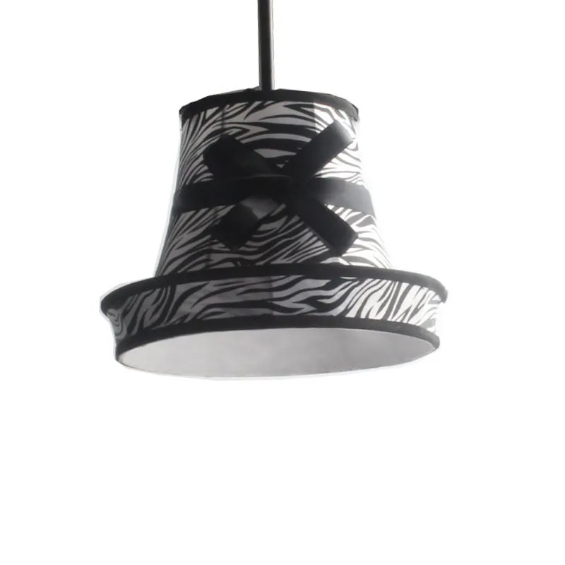 Модный тканевый чехол для настольной лампы с принтом зебры, внутренний тканевый абажур для спальни gilr