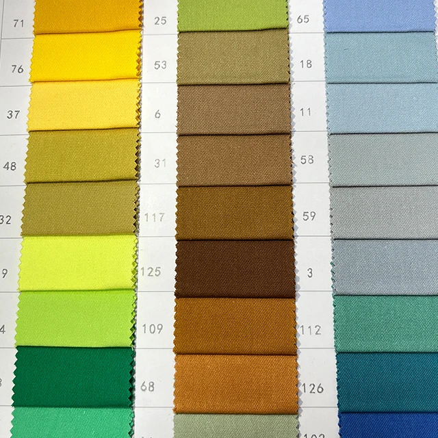 Wholesale plain-dyed 32*16 wash 190gsm twill 100 % cotton fabric for pants