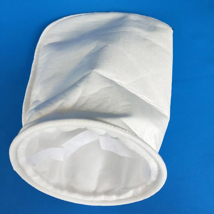 Industrial 5 10 20 50 100 micron plastic ring or metal ring polypropylene pp water liquid filter bag