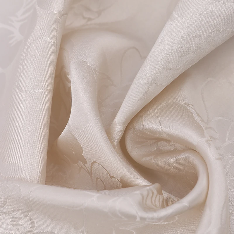 Chinese silk floral glossy 100% silk dyeable brocade satin for cheongsam dresses