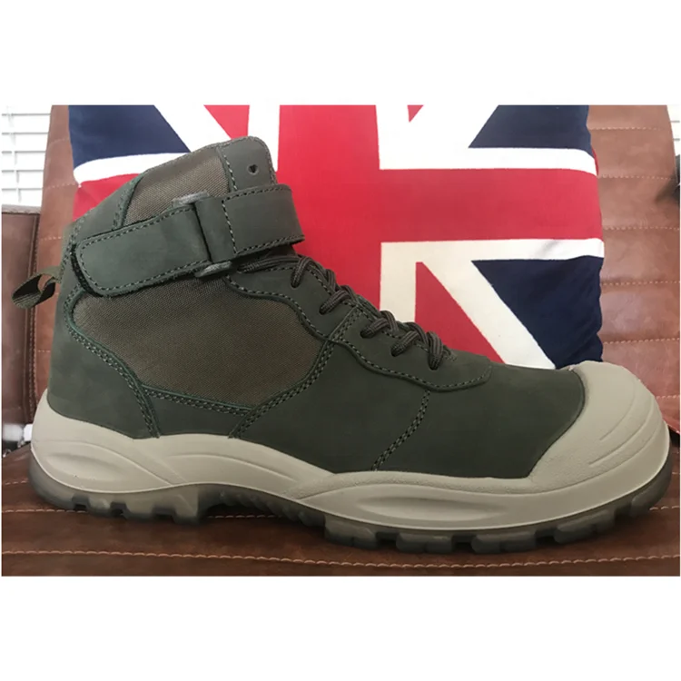 Men working best selling nubuck leather genuine leather safety shoes safety boots