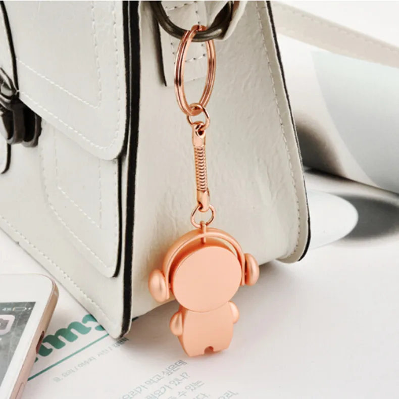 OEM Cle Clef Creative Memorias USB Flash Pen Drive Wedding Gifts USB 2.0 3.2 16GB 32GB 64GB  Metal Music Robot USB Flash Drive