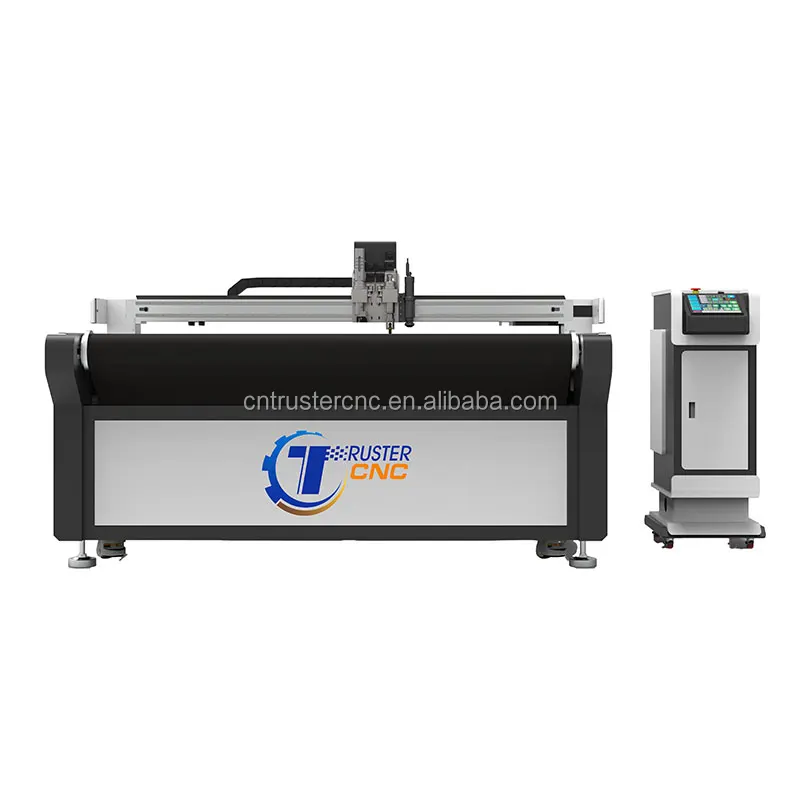 high quality CNC oscillating knife cutting machine  fabric leather textile cutting machine  with automatic feeding function