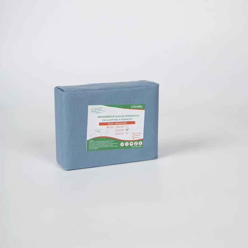 Medical Hot Sale Gauze Bandage Absorbent Cotton Gauze Bandage
