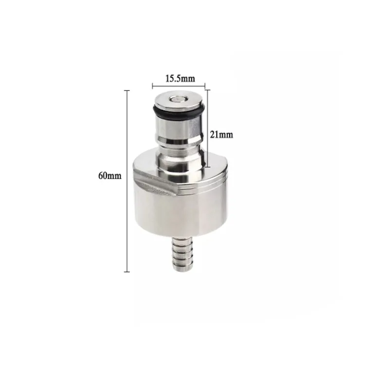 Stainless Steel 304 With 5_16 Inch Barb Ball Lock For Home Brewing Beer Carbonation Lid _on Soft Drink Pet Bottles Homebrew Keg