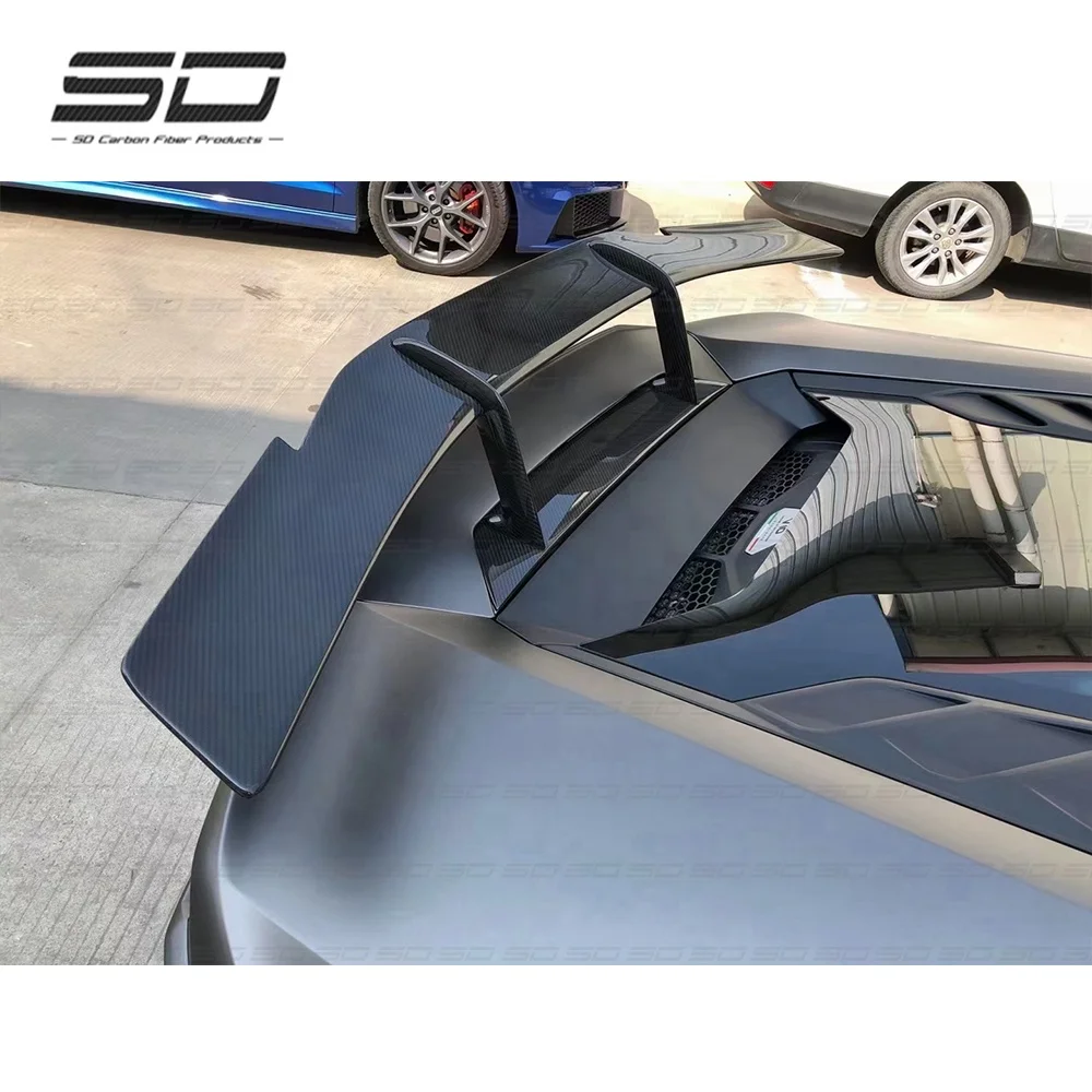 Dry Carbon Fiber Bodykit N Style Rear Spoiler Wing For Lamborghini Huracan lp580/LP610/Evo