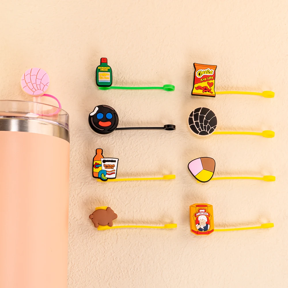 10 mm new design Mexico styles reusable custom portable cup drinks  straw cover toppers Drinkware Accessories