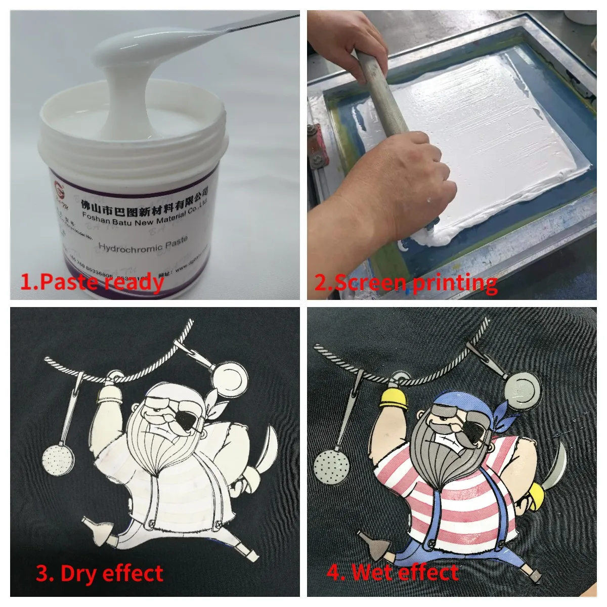  Screen printing paste hydrochromic ink for screen
