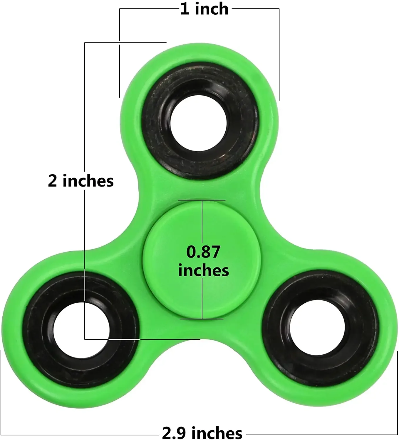 ABS Fidget Spinner EDC Для аутизма ADHD антистресс три-Спиннер высокого качества для взрослых детей забавные игрушки