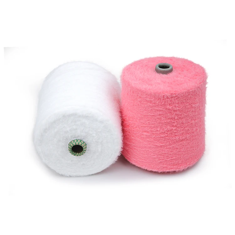 Kingeagle Fancy 100% Polyester Hairy Mink 12nm 1.3cm Feather Yarn