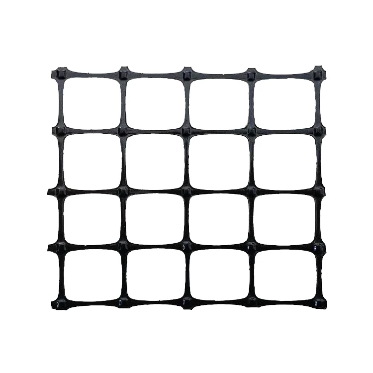 Plastic Grid Self adhesive Biaxial Geogrid Reinforced Road 50-50kn/m Coated Bitumen Used for Erosion Control Blanket