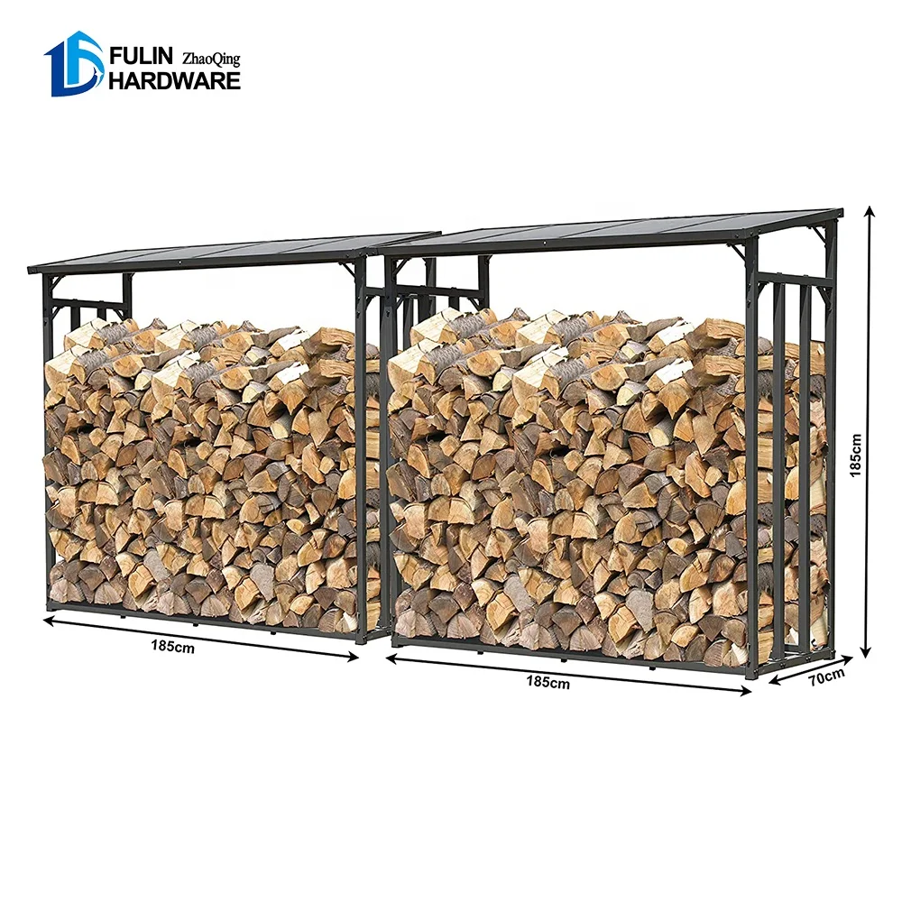 Round Fireplace Firewood Log Holder Wooden Handle Firewood Log Rack for Indoor Outdoor Backyard Fireplace Decorative Log Rack