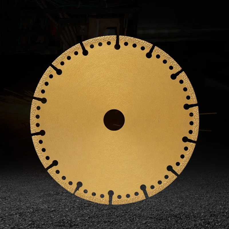 Vacuum brazed multi purpose diamond cutting disc turbo dry blades demolition blade for concrete marble steel stone