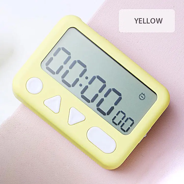 
Factory latest design Count down timer LED kitchen silent volume adjustable clock 