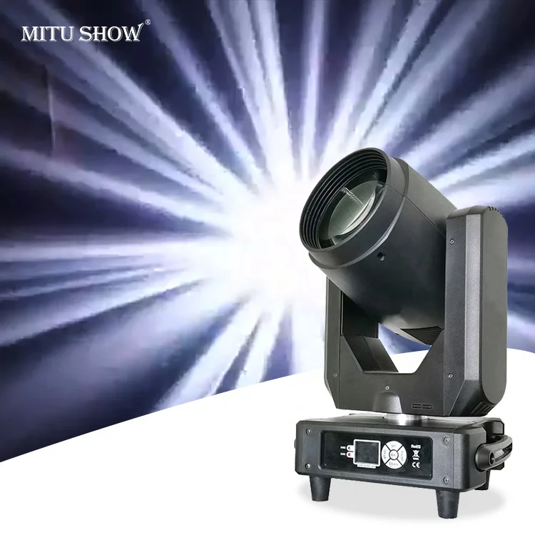 295W Beam Moving Head Light Focus Frost Rainbow Lens Effect Strong Beam Spot Party Disco DJ Banquet Wedding Hall Stage Light