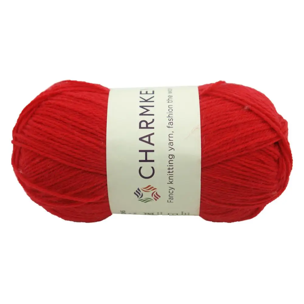 Charmkey cheap bulk solid hand knitting wool blend acrylic yarn turkey for crochet sweater