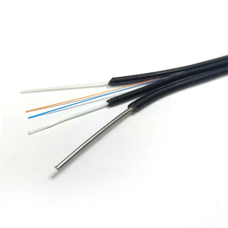 GJXFH in the access network with a black Lsoh Low Smoke Zero Halogen(LSZH) out sheath FTTH fiber optic drop cable for indoor
